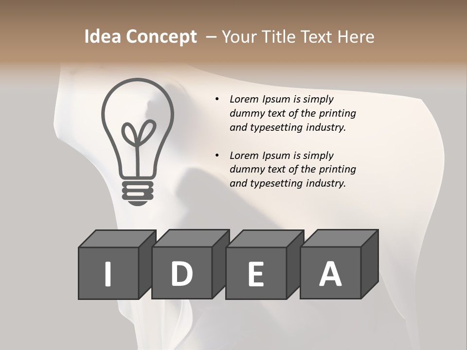 Stress White Fashion PowerPoint Template