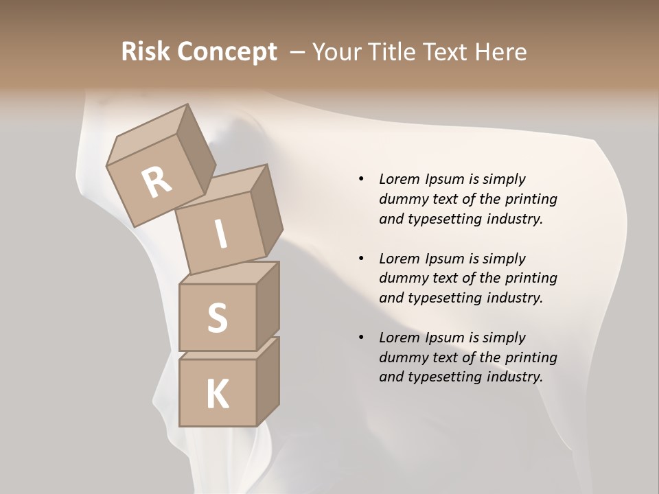 Stress White Fashion PowerPoint Template