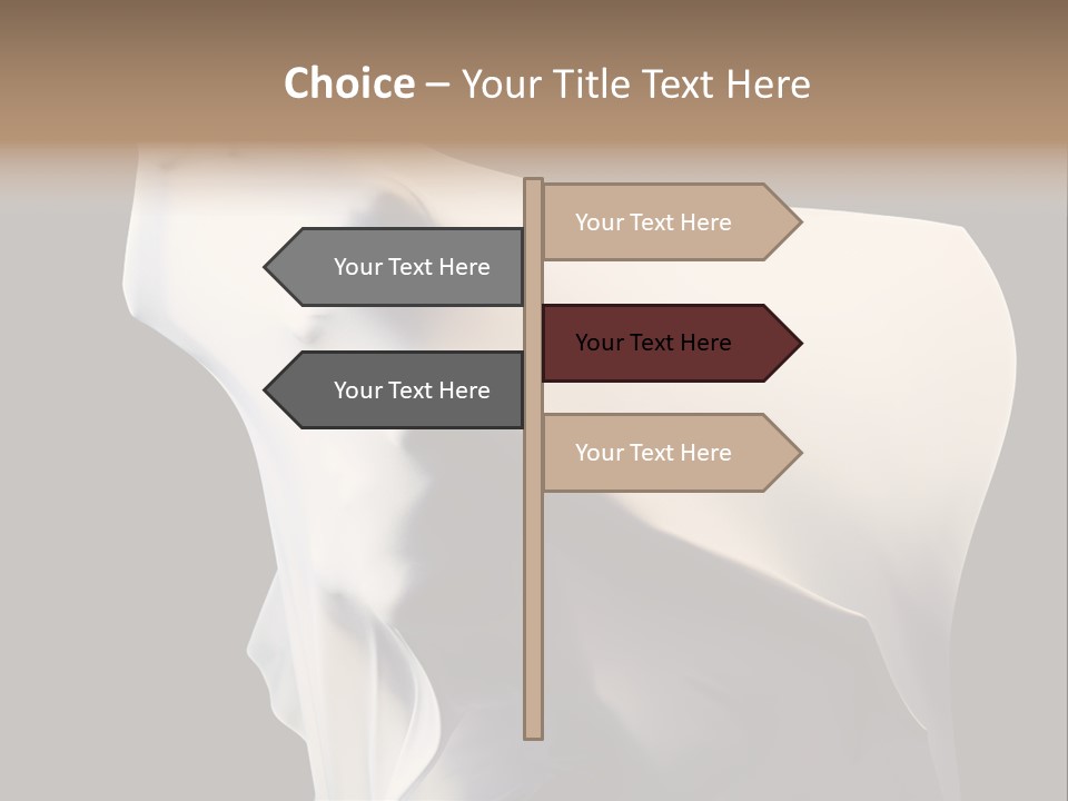 Stress White Fashion PowerPoint Template