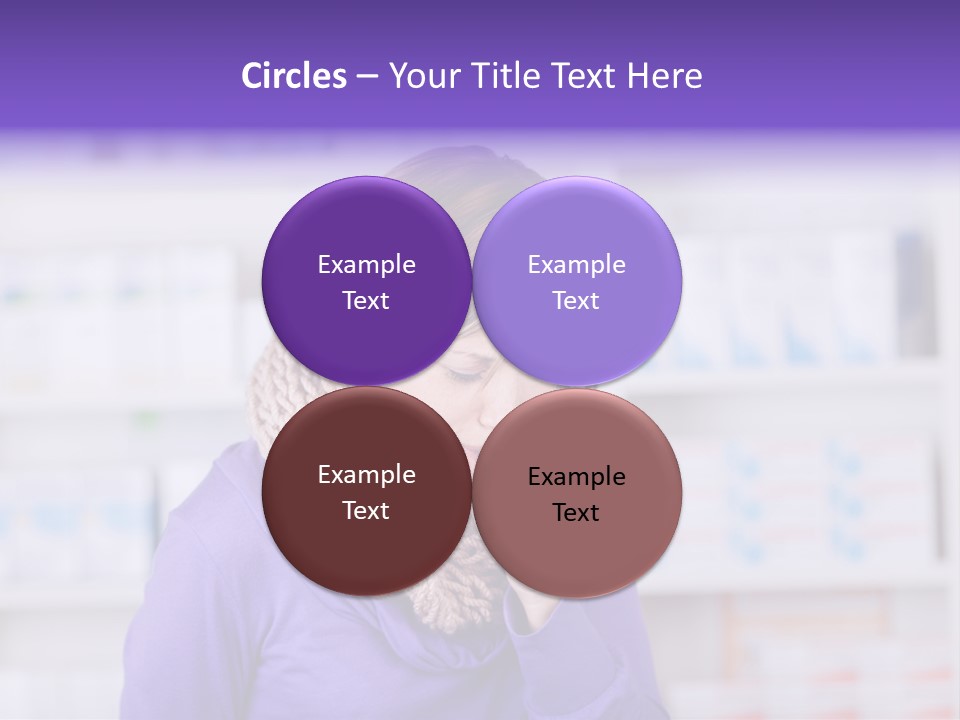 Standing Care Flu PowerPoint Template