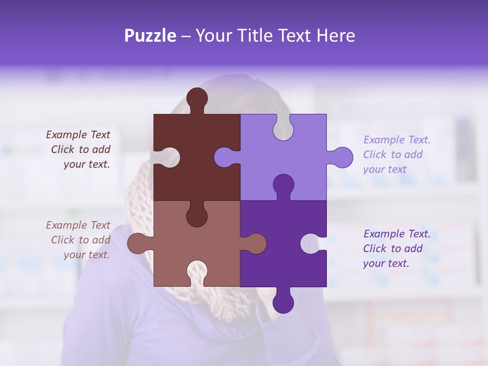 Standing Care Flu PowerPoint Template