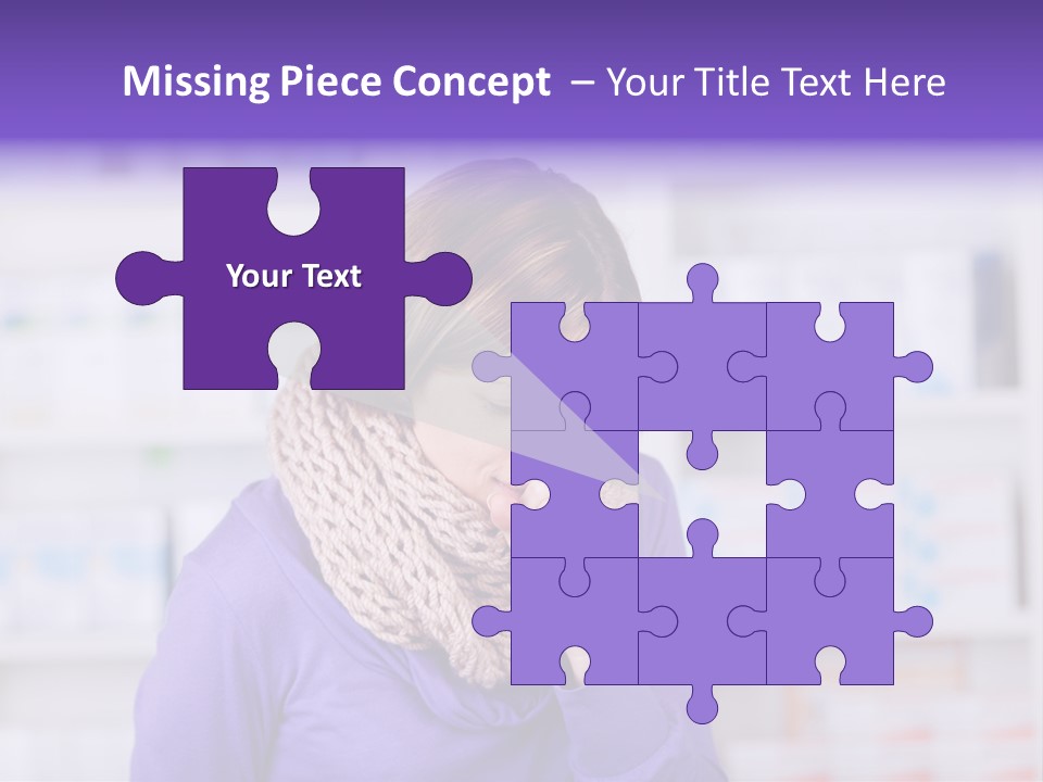 Standing Care Flu PowerPoint Template