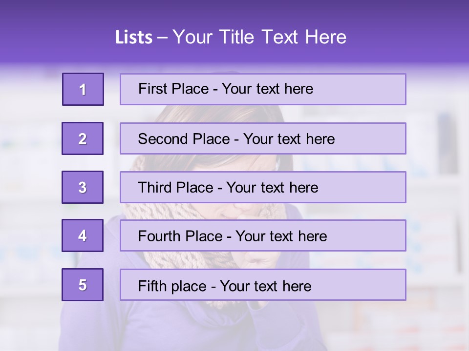 Standing Care Flu PowerPoint Template