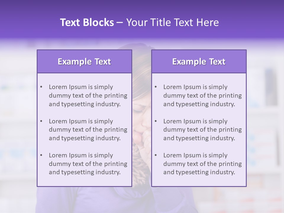 Standing Care Flu PowerPoint Template