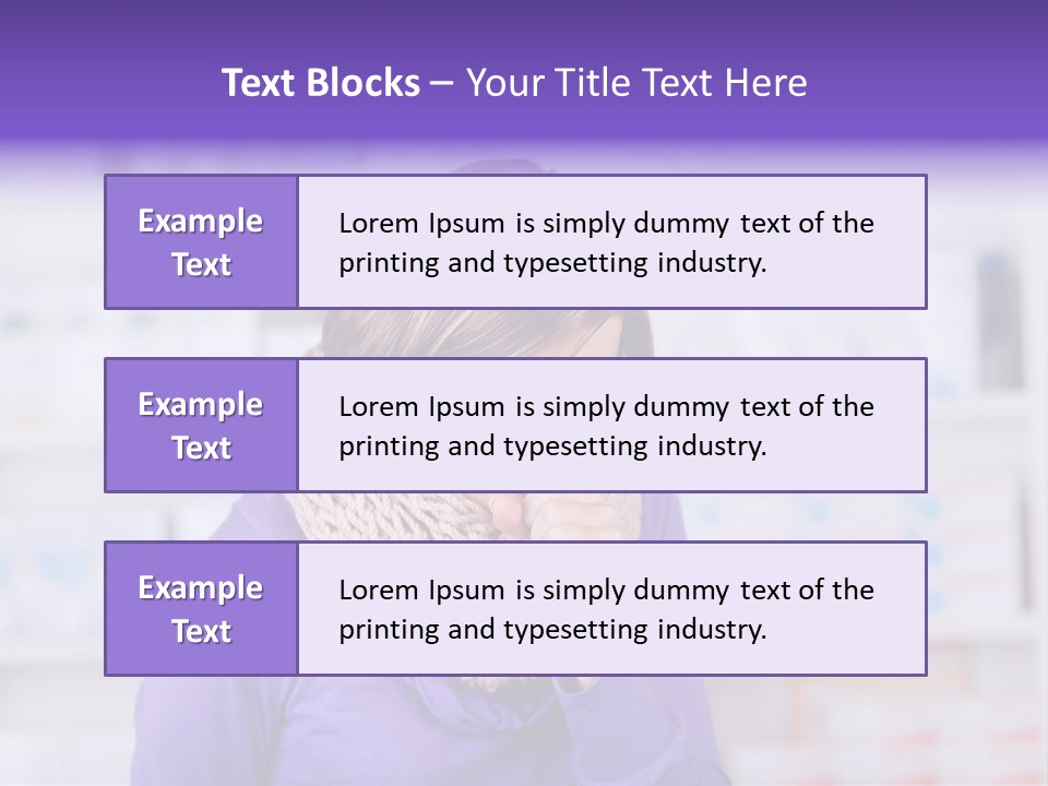 Standing Care Flu PowerPoint Template
