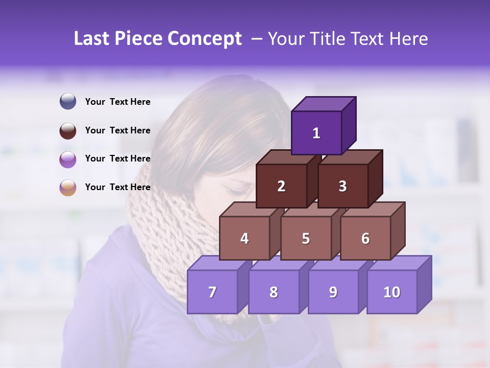 Standing Care Flu PowerPoint Template