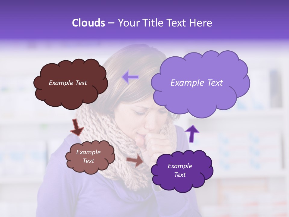Standing Care Flu PowerPoint Template