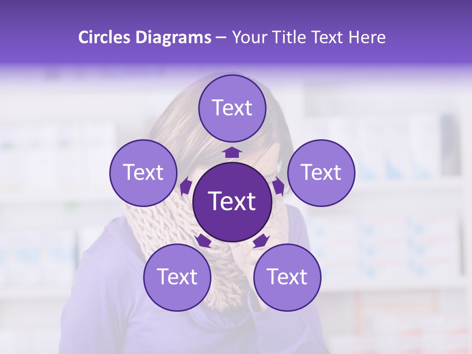 Standing Care Flu PowerPoint Template