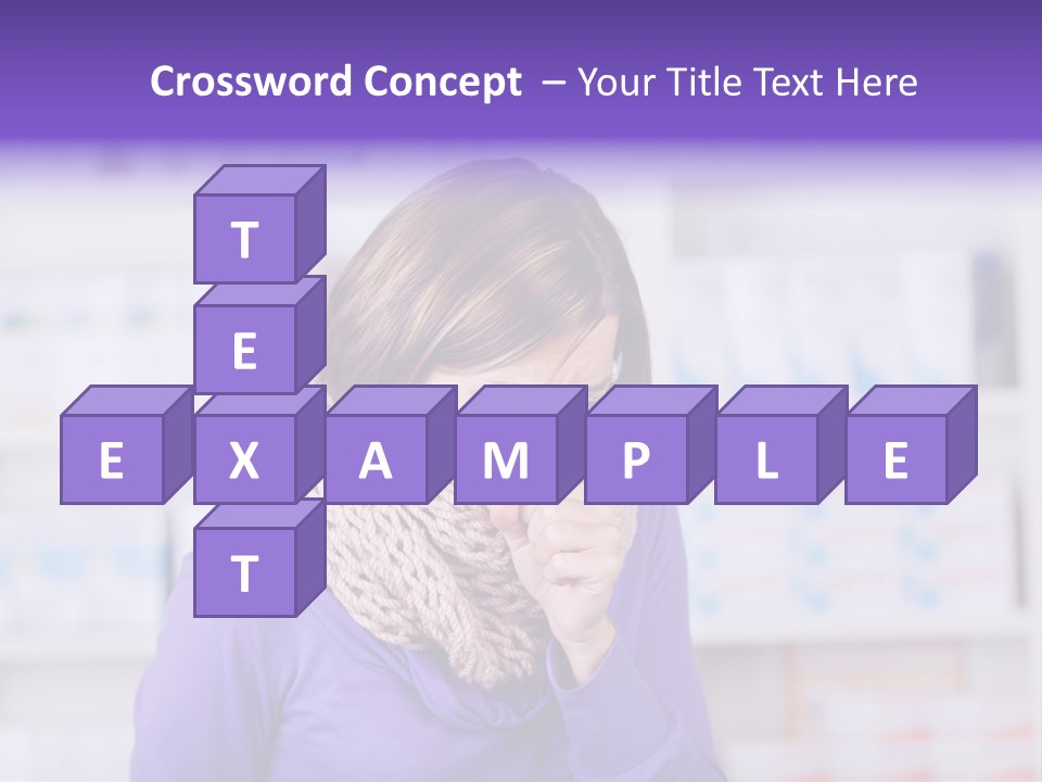 Standing Care Flu PowerPoint Template