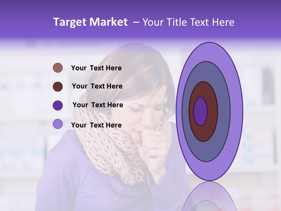 Standing Care Flu PowerPoint Template