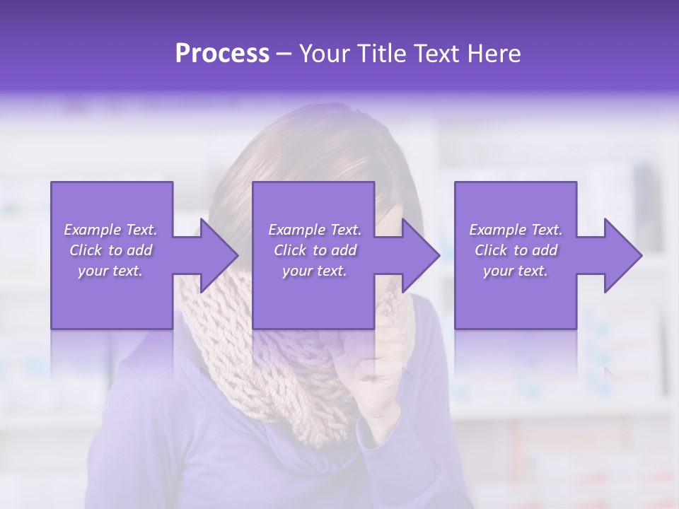 Standing Care Flu PowerPoint Template