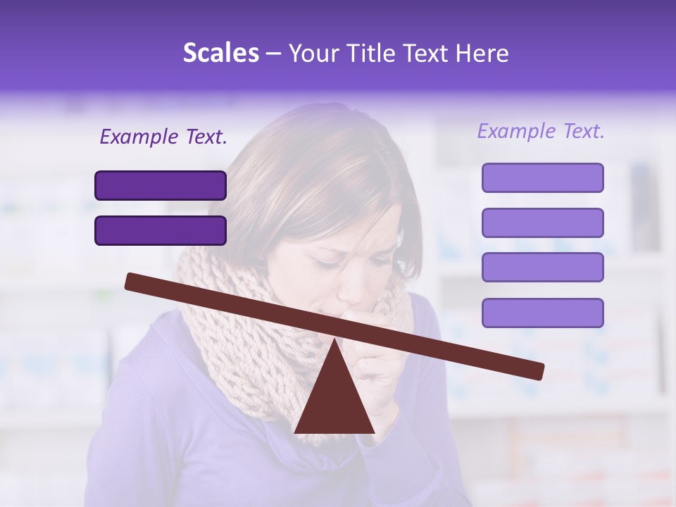 Standing Care Flu PowerPoint Template
