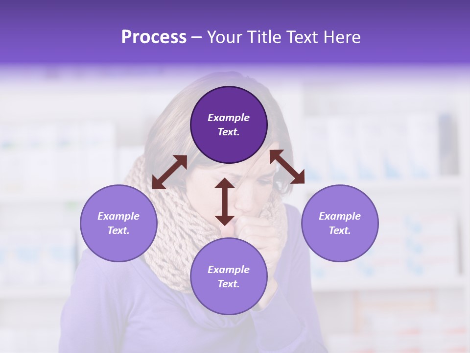 Standing Care Flu PowerPoint Template