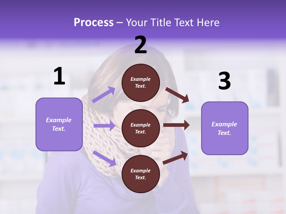 Standing Care Flu PowerPoint Template
