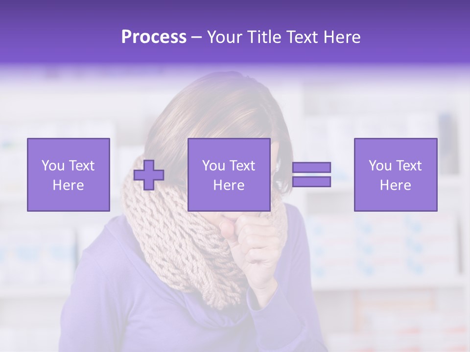 Standing Care Flu PowerPoint Template