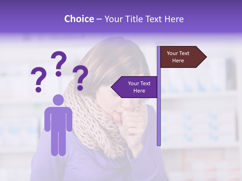 Standing Care Flu PowerPoint Template
