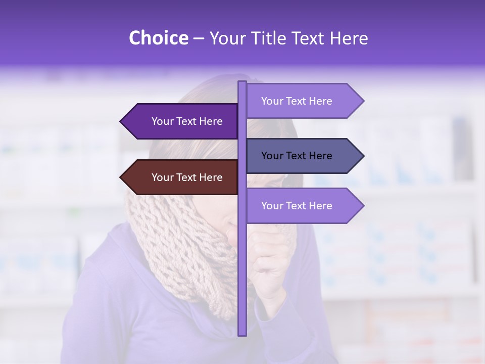 Standing Care Flu PowerPoint Template