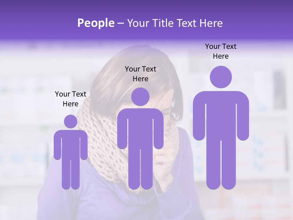 Standing Care Flu PowerPoint Template