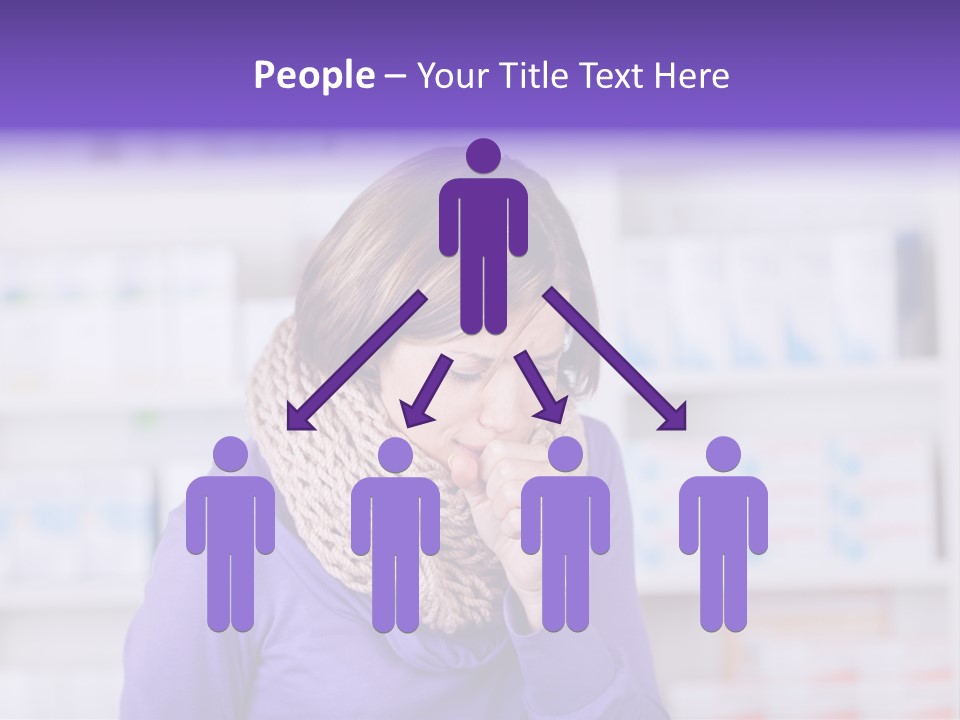 Standing Care Flu PowerPoint Template