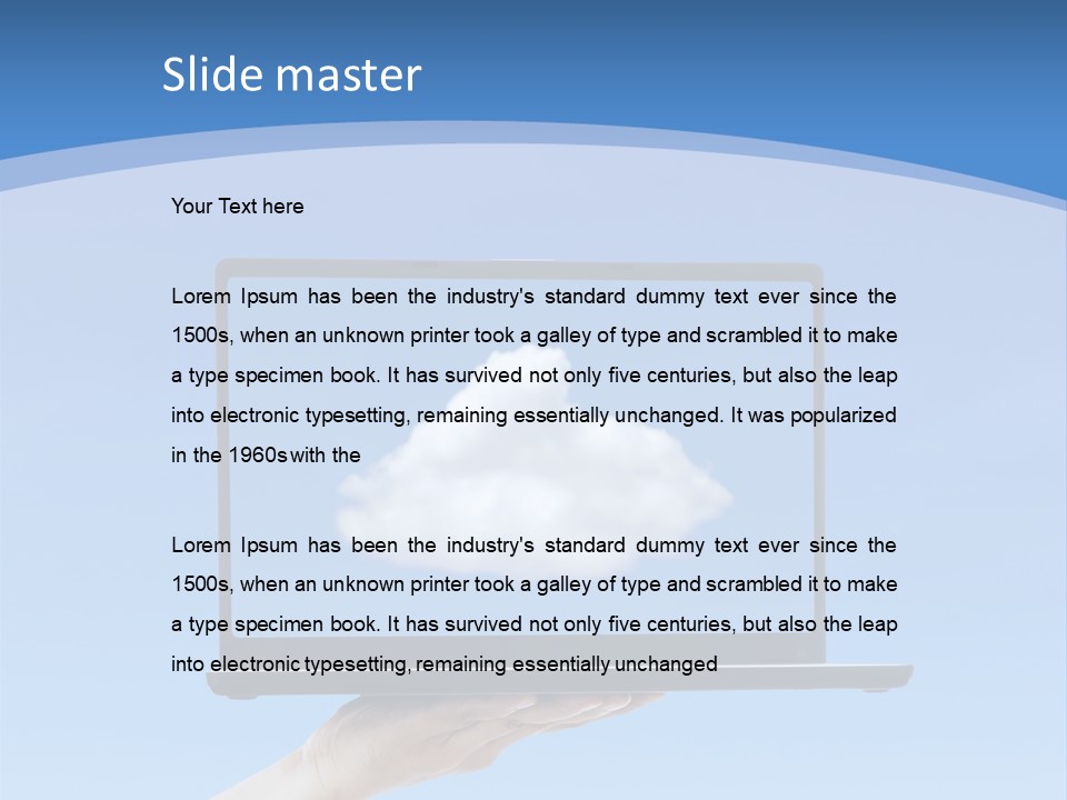 Picture Server Body Part PowerPoint Template