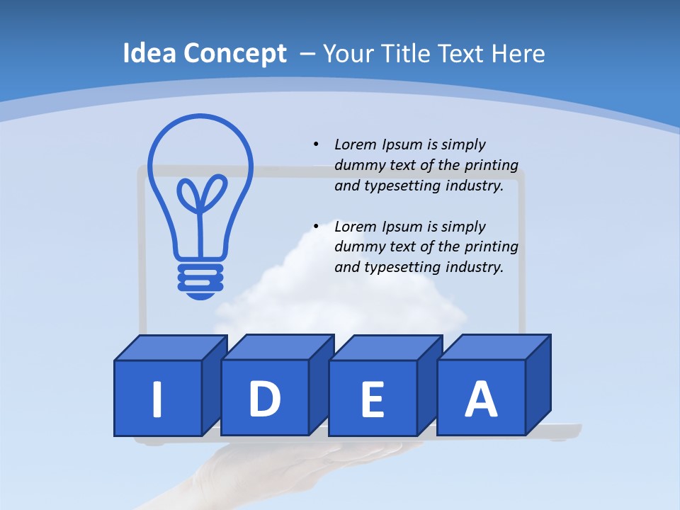 Picture Server Body Part PowerPoint Template