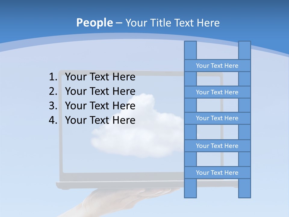Picture Server Body Part PowerPoint Template