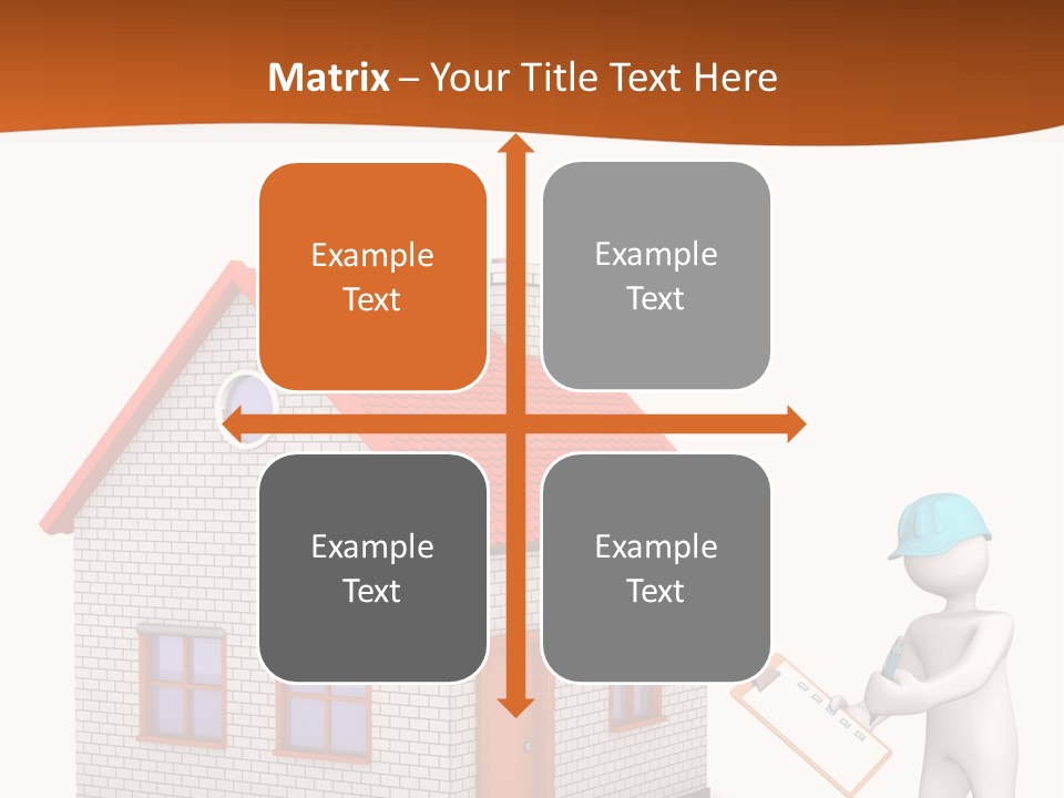 White Construction Notepad PowerPoint Template