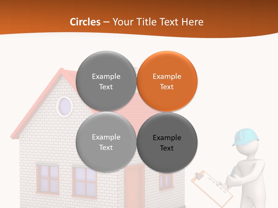 White Construction Notepad PowerPoint Template