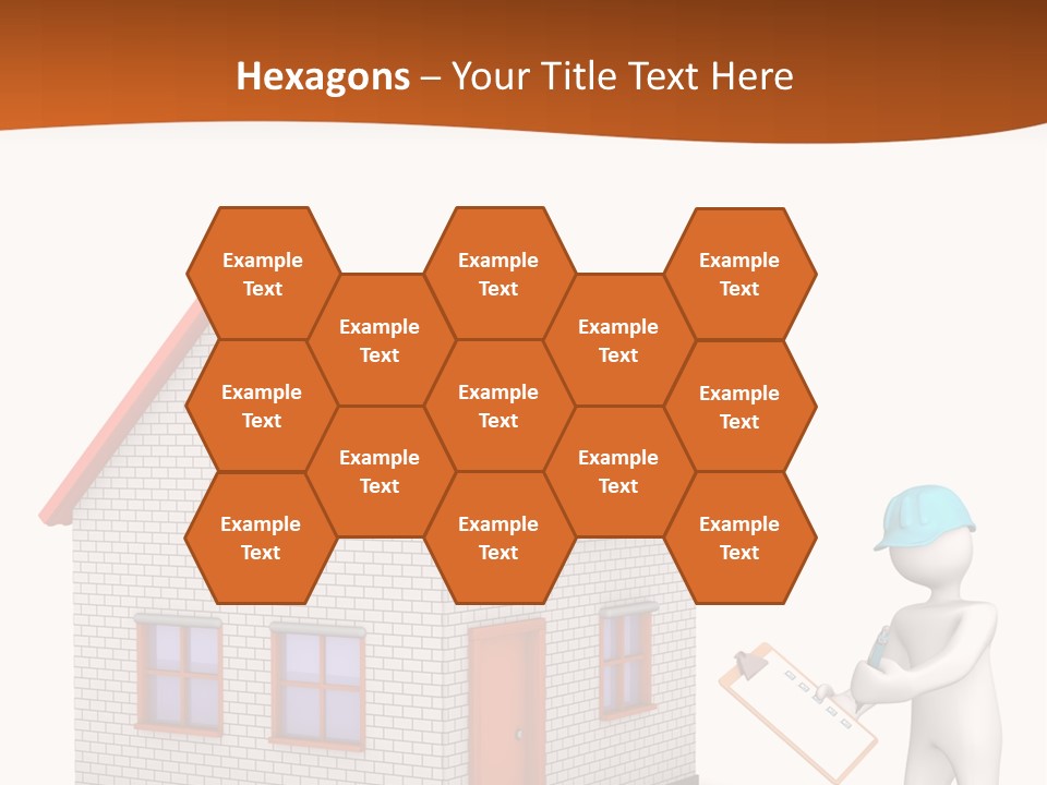 White Construction Notepad PowerPoint Template