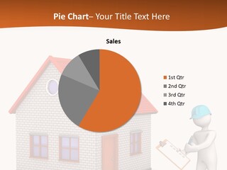 White Construction Notepad PowerPoint Template