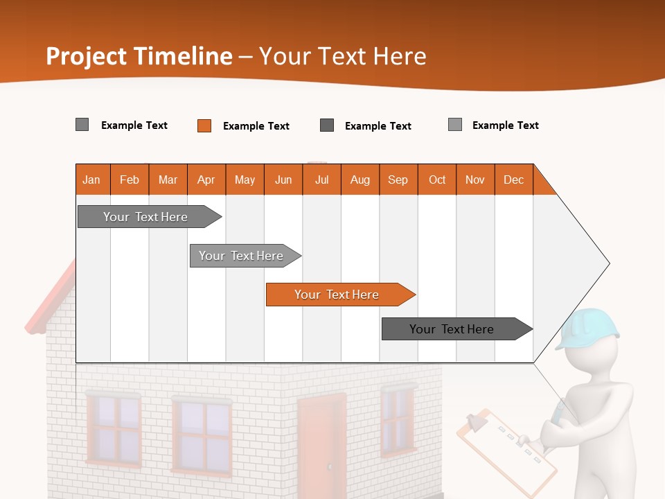 White Construction Notepad PowerPoint Template