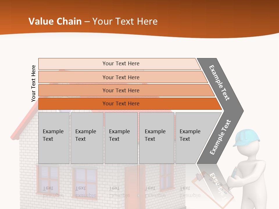 White Construction Notepad PowerPoint Template