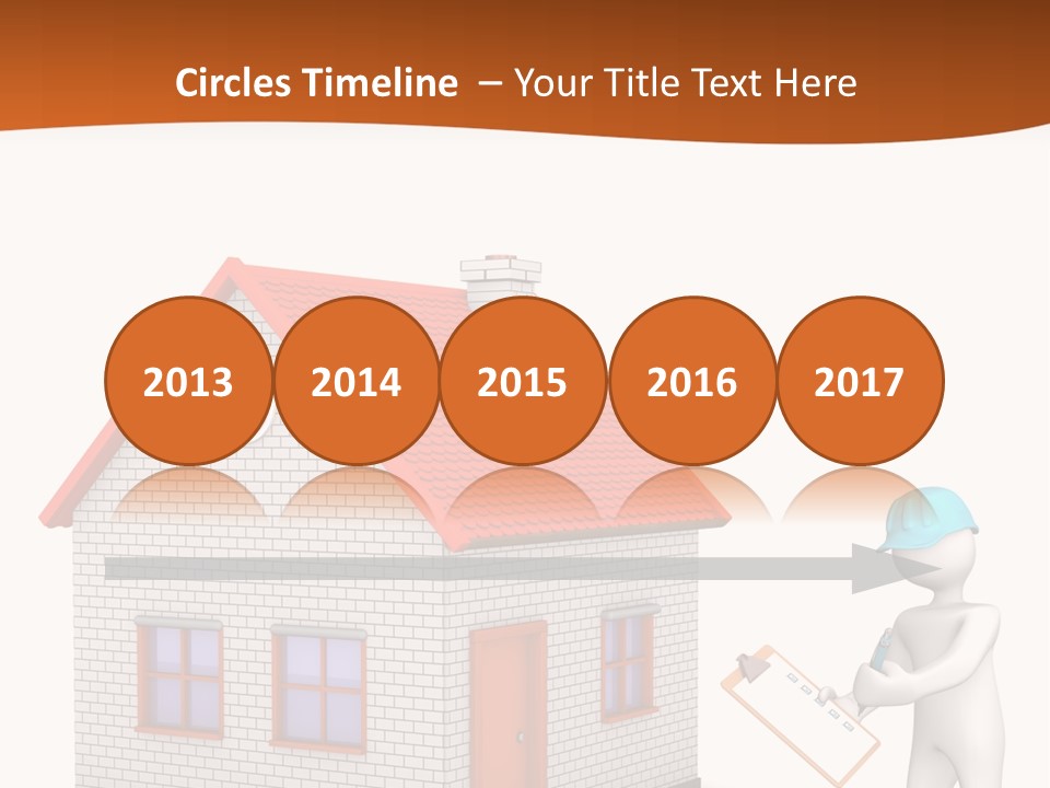 White Construction Notepad PowerPoint Template