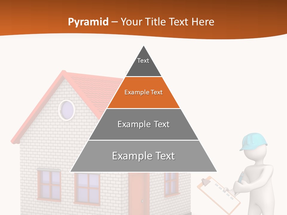 White Construction Notepad PowerPoint Template