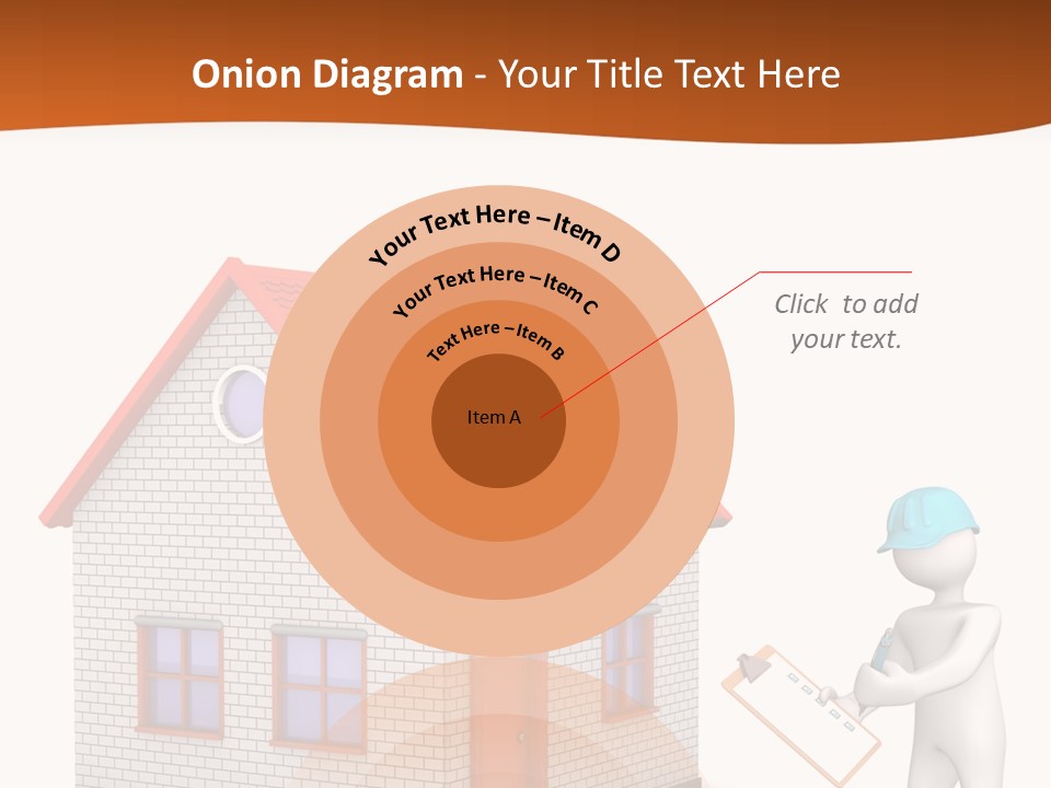 White Construction Notepad PowerPoint Template