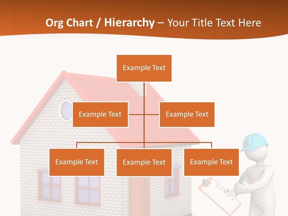 White Construction Notepad PowerPoint Template