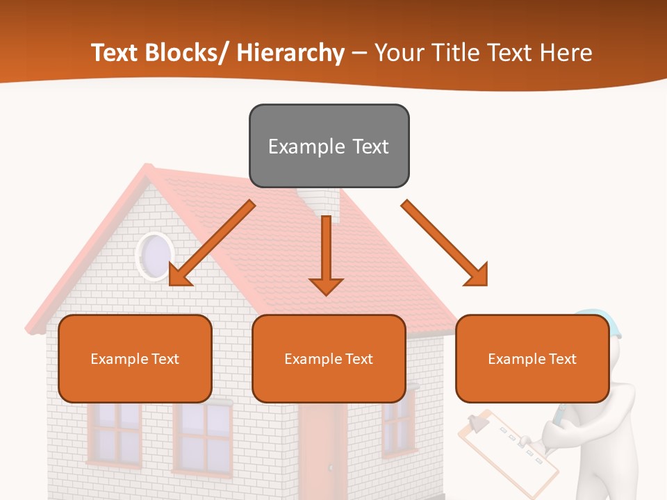 White Construction Notepad PowerPoint Template