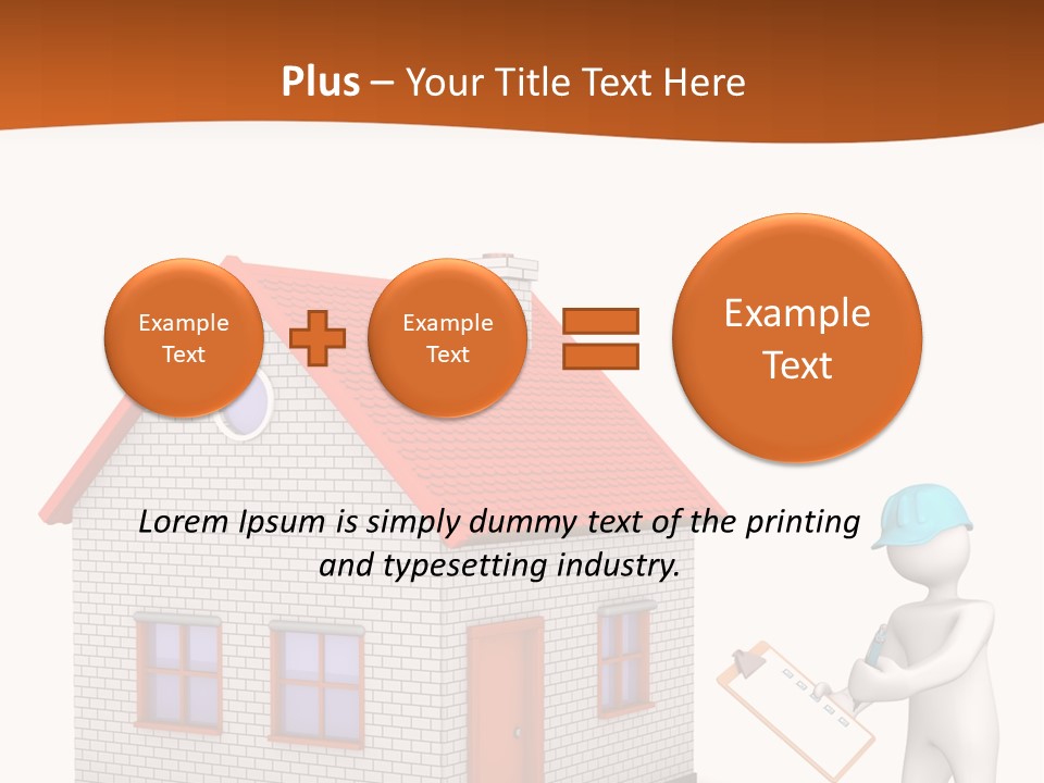 White Construction Notepad PowerPoint Template