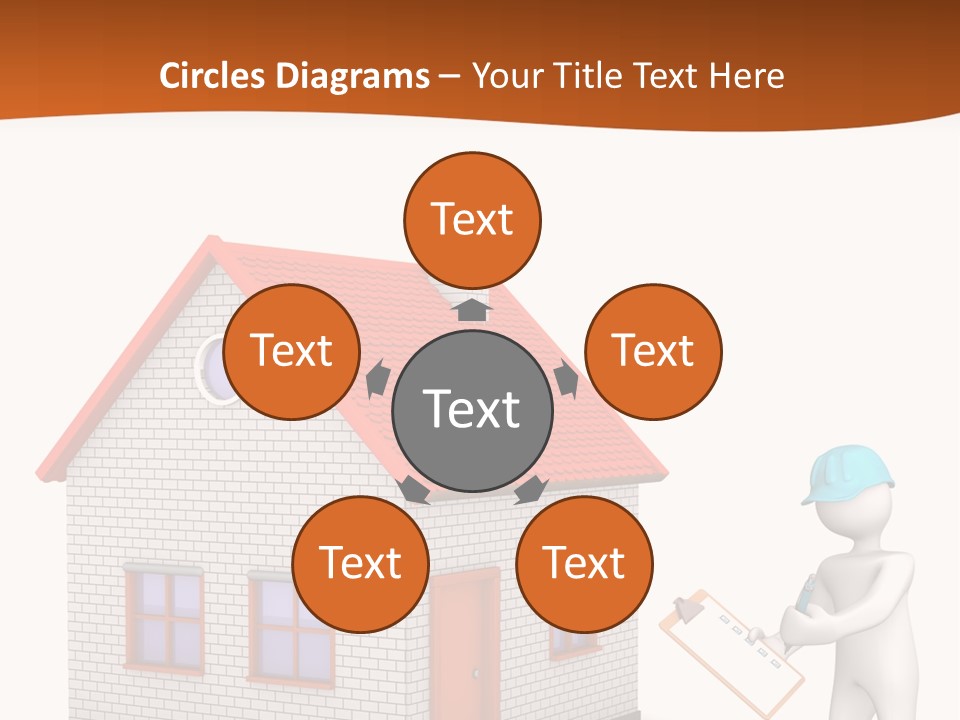 White Construction Notepad PowerPoint Template