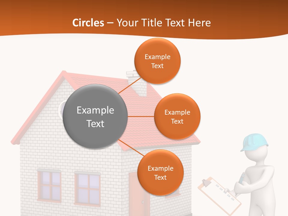 White Construction Notepad PowerPoint Template