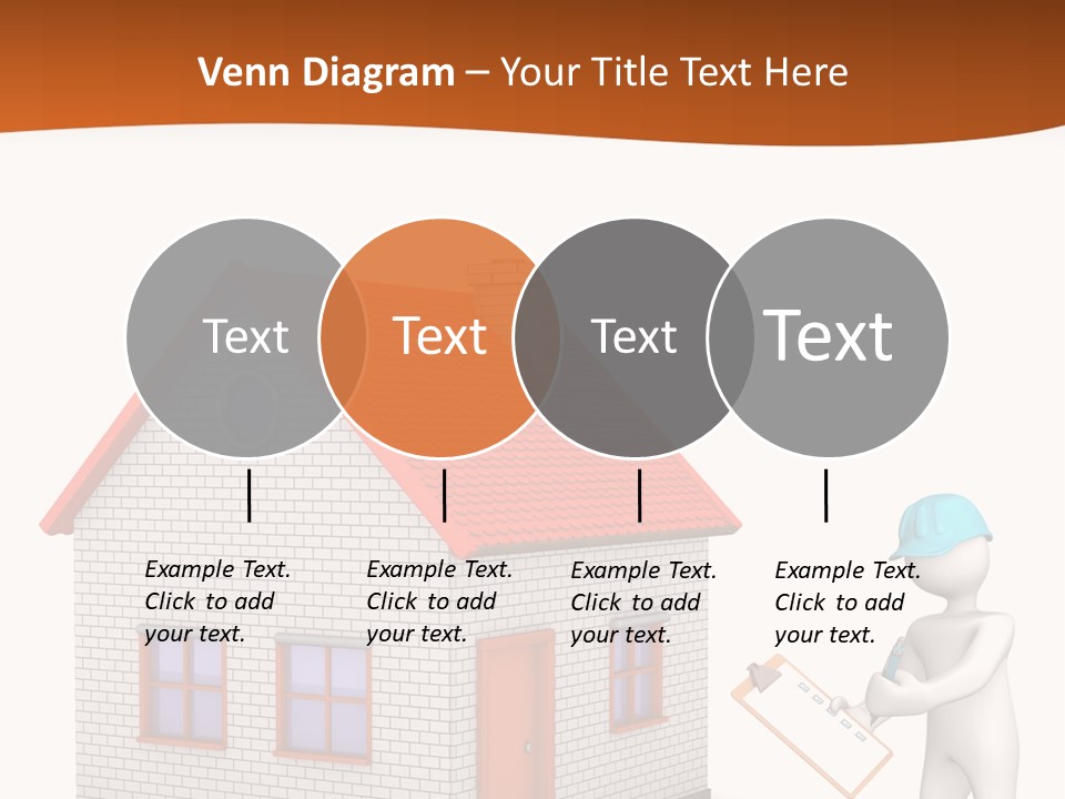 White Construction Notepad PowerPoint Template