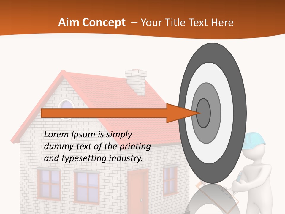 White Construction Notepad PowerPoint Template