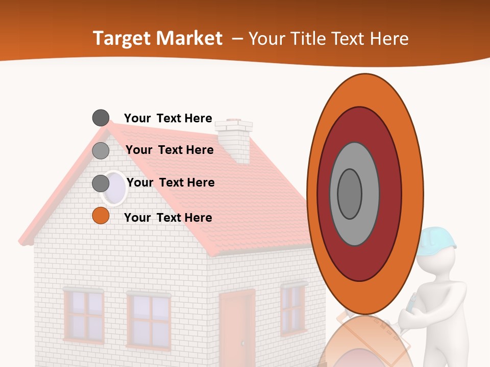 White Construction Notepad PowerPoint Template