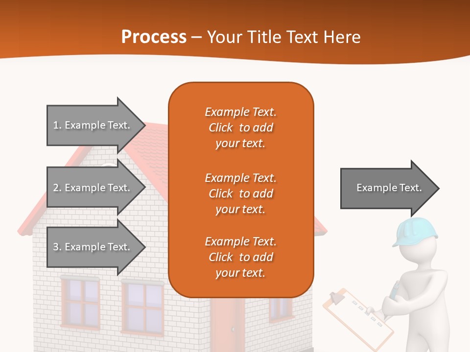 White Construction Notepad PowerPoint Template