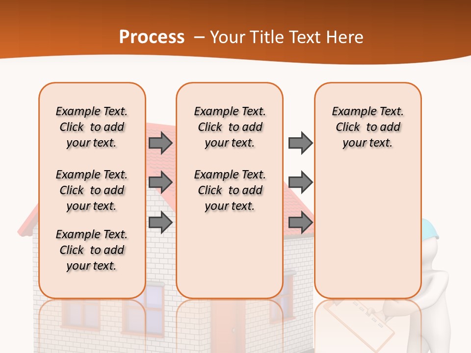 White Construction Notepad PowerPoint Template