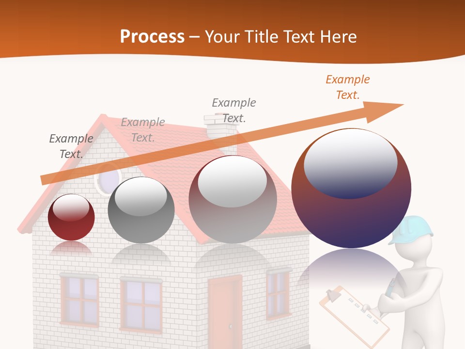 White Construction Notepad PowerPoint Template