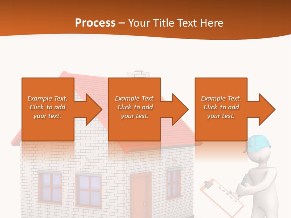 White Construction Notepad PowerPoint Template