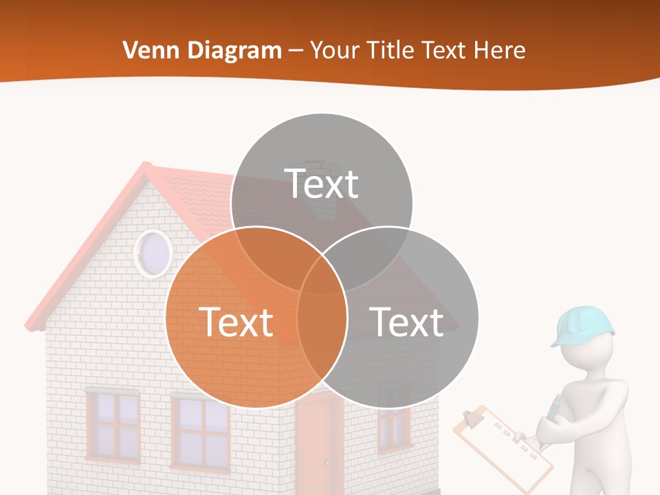 White Construction Notepad PowerPoint Template