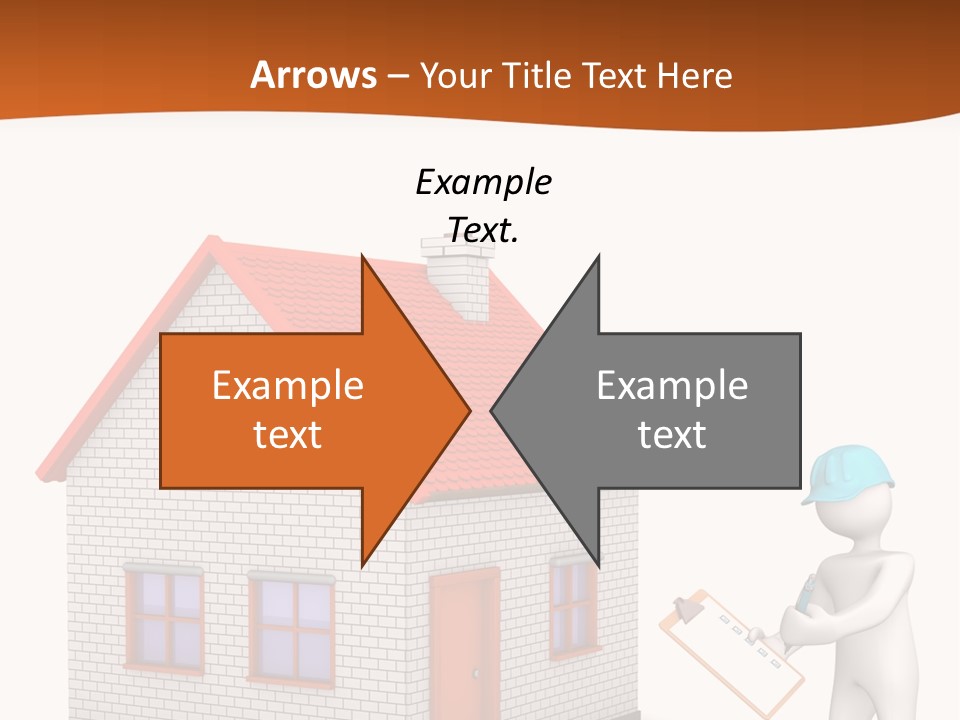 White Construction Notepad PowerPoint Template