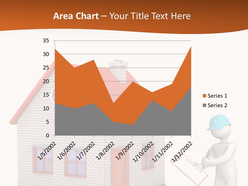 White Construction Notepad PowerPoint Template